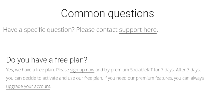 free plan sociablekit