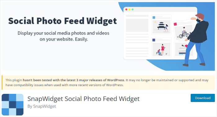 snapwidget plugin outdated