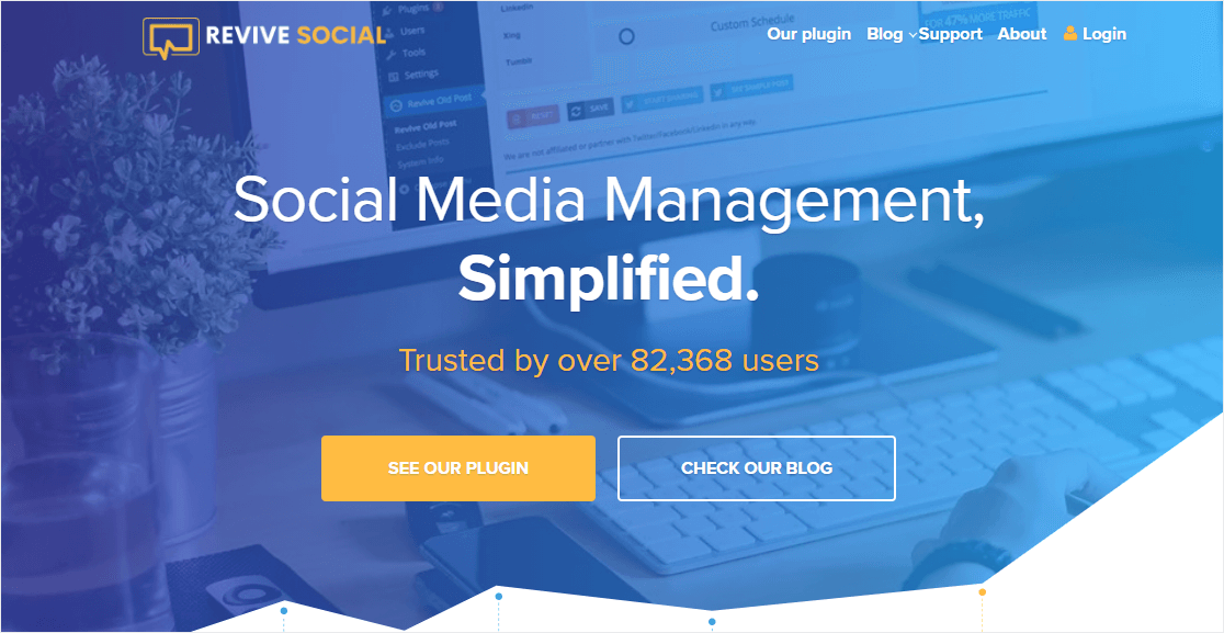 revive social plugin for social media functionality in wordpress