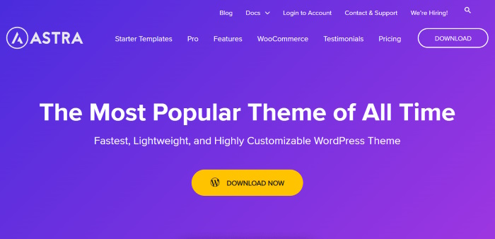 wp astra wordpress theme plugin