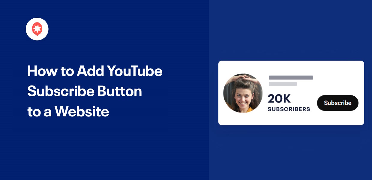 how to add youtube subscribe button to a website