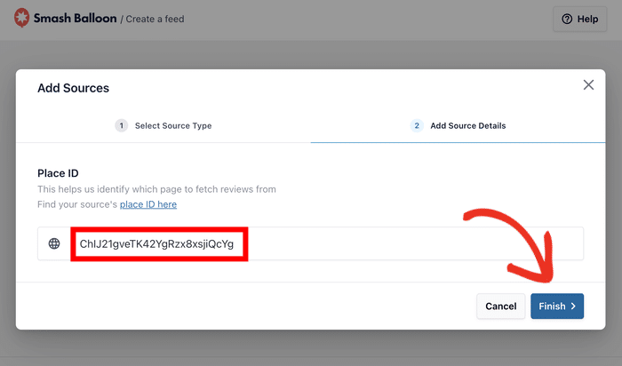 paste your business place id