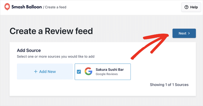 select your newly added google business