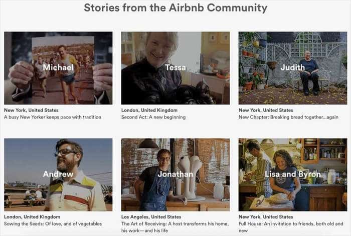 airbnb testimonial example