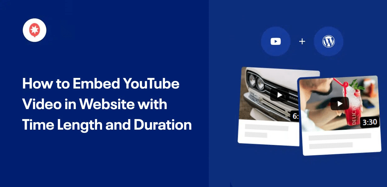 embed youtube video time length duration