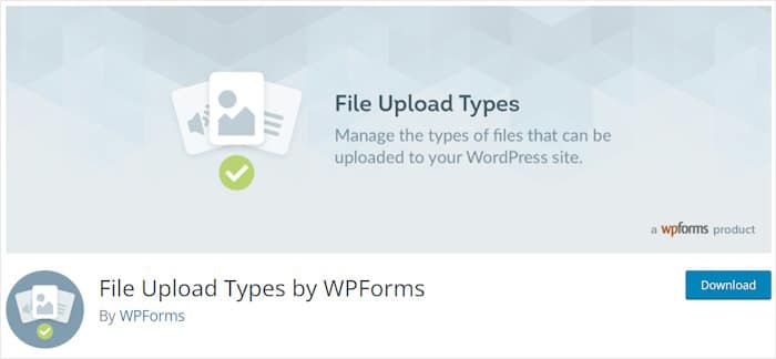file upload types by wpforms
