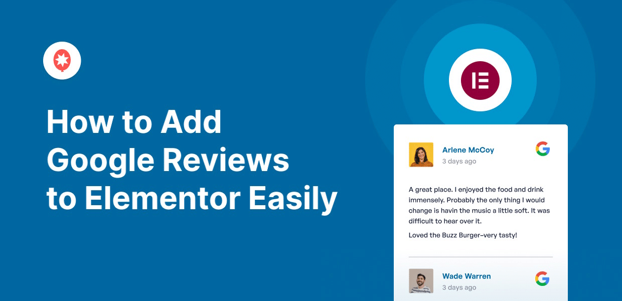 how to add google reviews to elementor