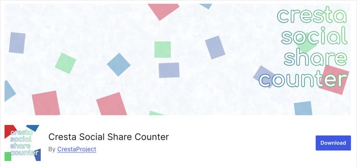 cresta social share counter facebook plugin