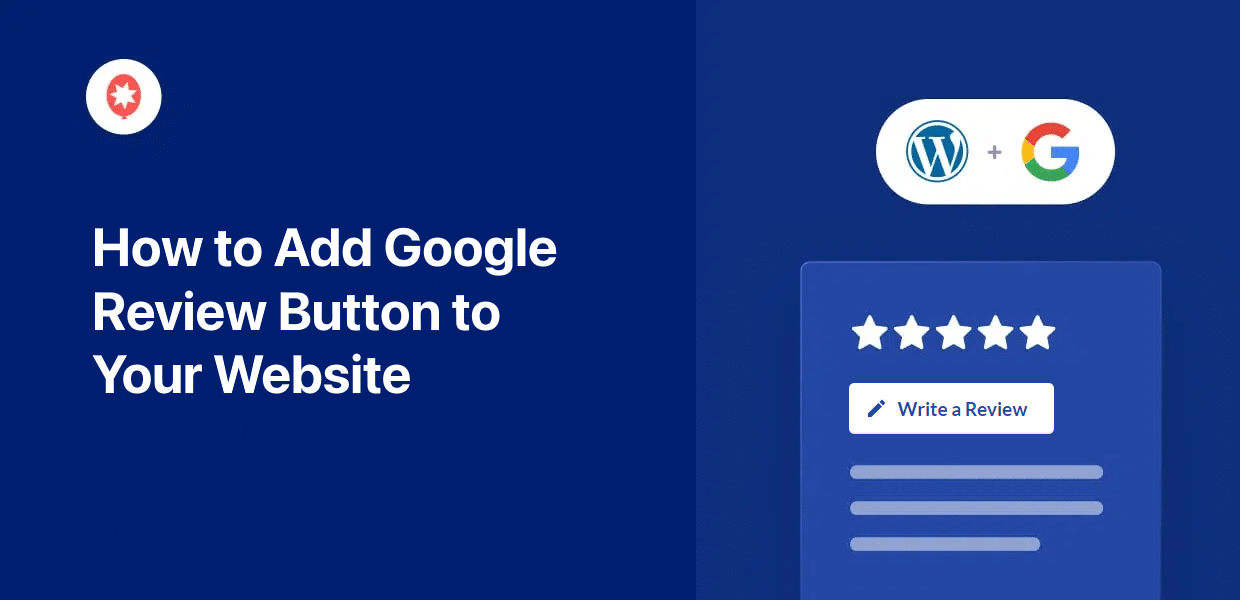 how to add google review button to your website