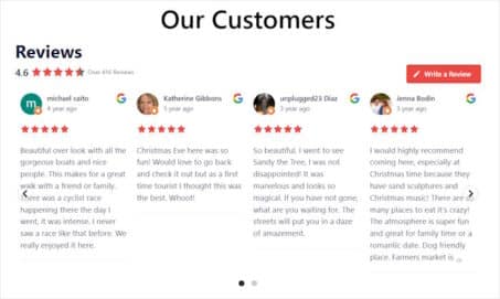 6 Google Reviews Examples You Can Embed on Your Website