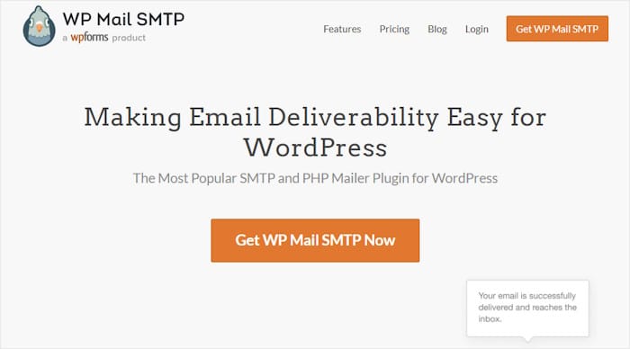 wp mail smtp homepage