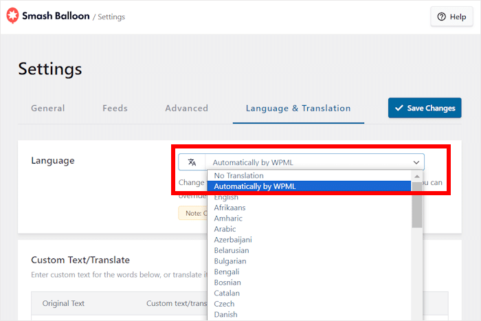 automatically translate with wpml