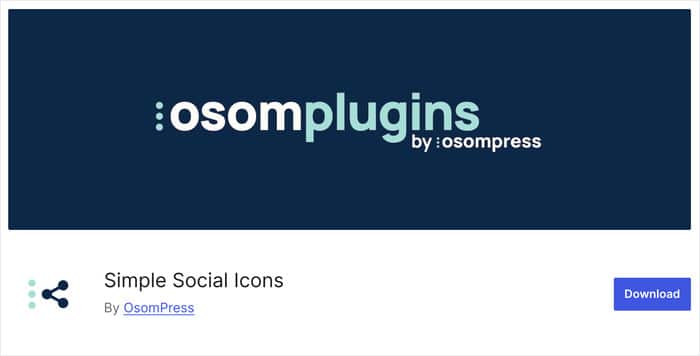 simple social icons wordpress plugin