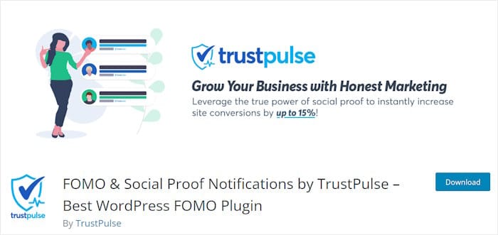 trustpulse free social proof