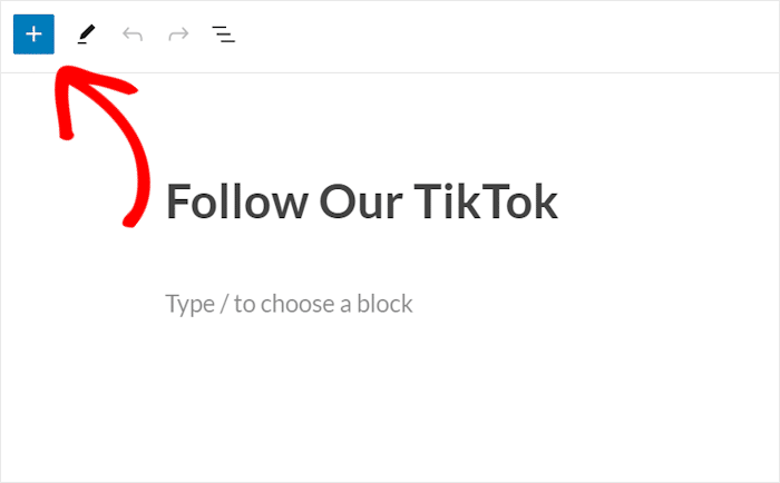 add block tiktok video feed