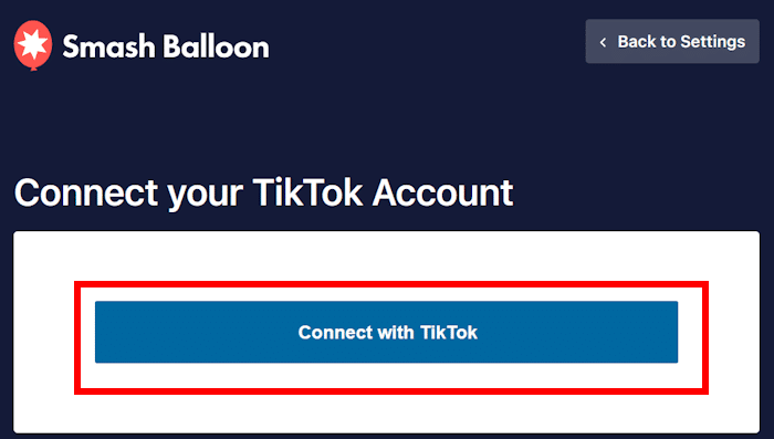 connect with tiktok