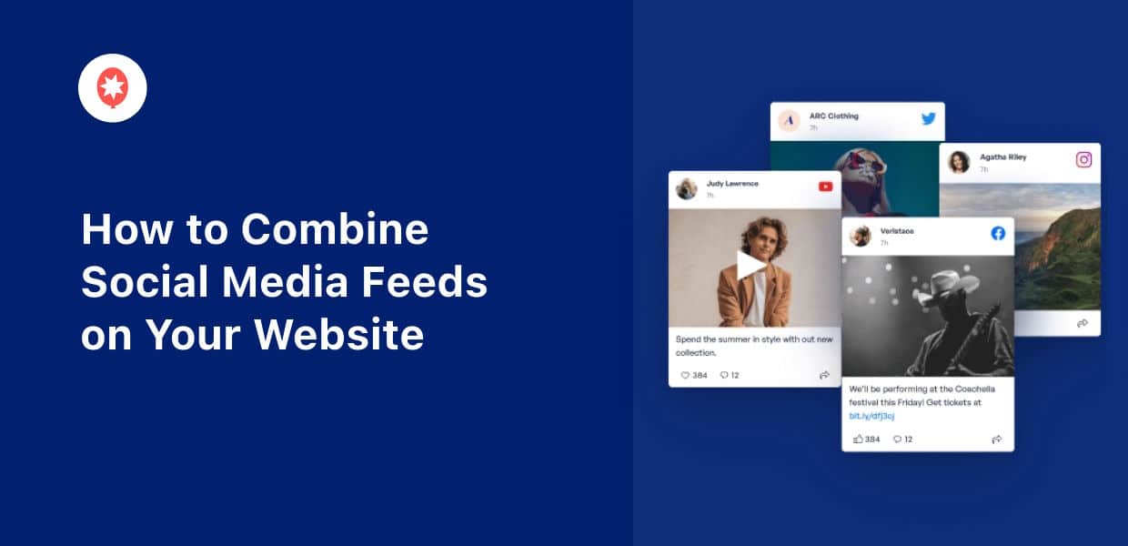 how to combine social media feeds on your website