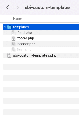 custom templates folder