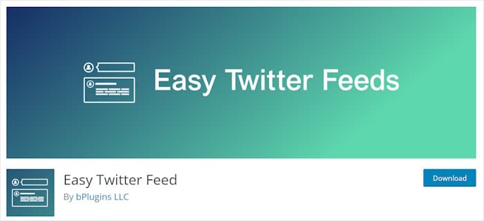 easy twitter feed plugin