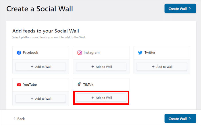 add social feeds to your wall