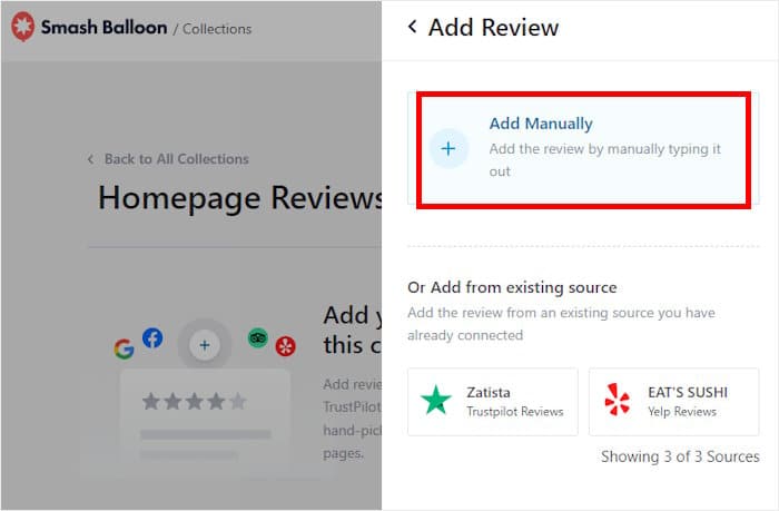 add your review manually
