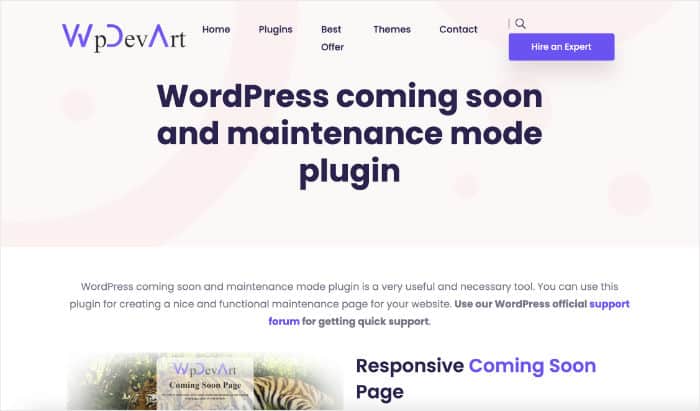 wordpress coming soon and maintenance mode plugin