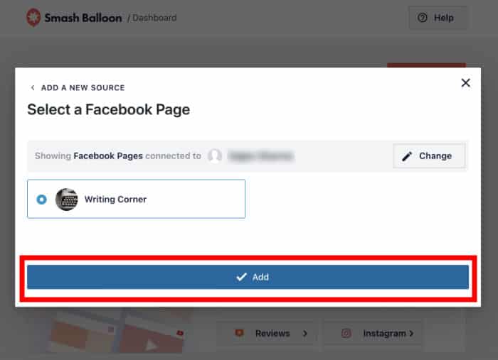add source for facebook feed pro