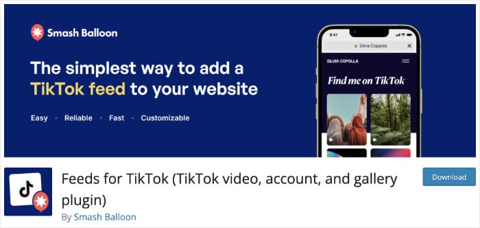 feeds for tiktok free plugin