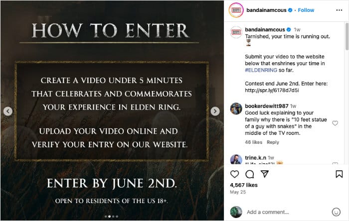 submit your video for the contest