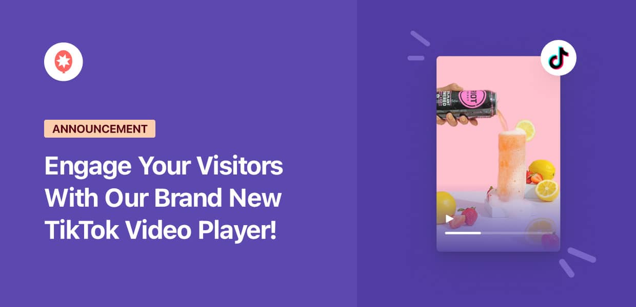 engaeg your visitors with our brand new tiktok video player