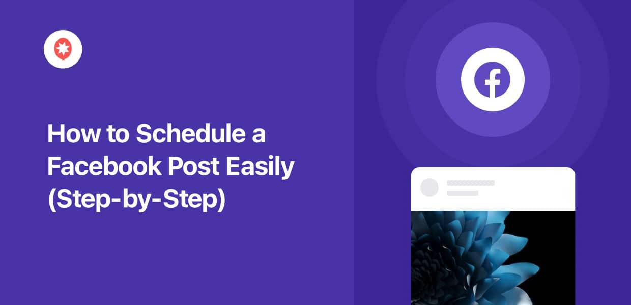 how to schedule a facebook post easily