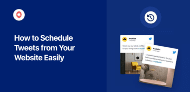 how to schedule tweets from your website