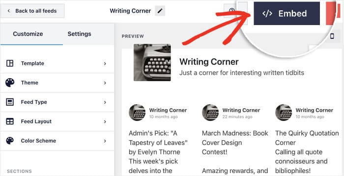 embed your facebook elementor feed