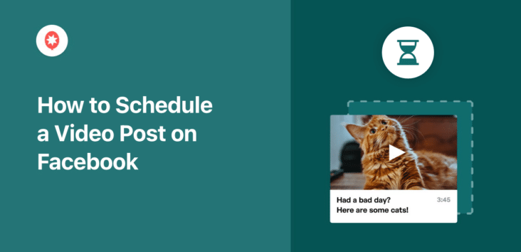 how to schedule a video post on facebook