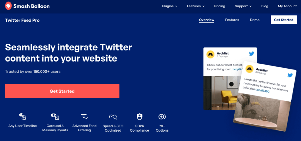 twitter feed pro homepage