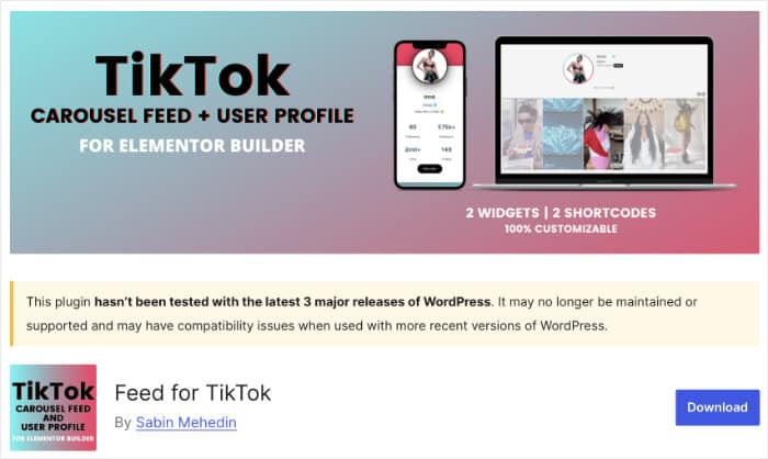 example of outdated tiktok feed pl