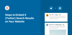 steps to embed twitter search results on your website