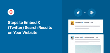 steps to embed twitter search results on your website