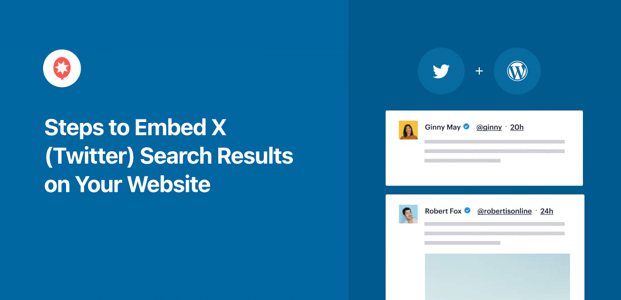 steps to embed twitter search results on your website