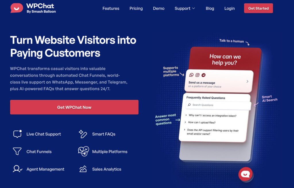 wpchat homepage best chat plugin