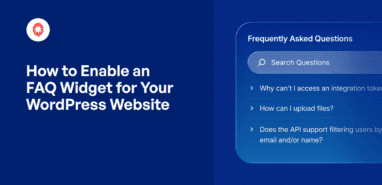 how to enable an faq widget for your wordpress website