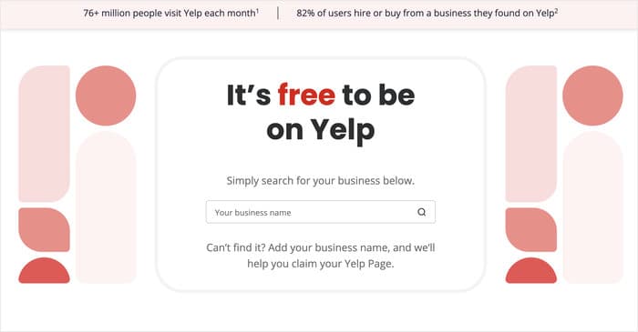yelp for business homepage