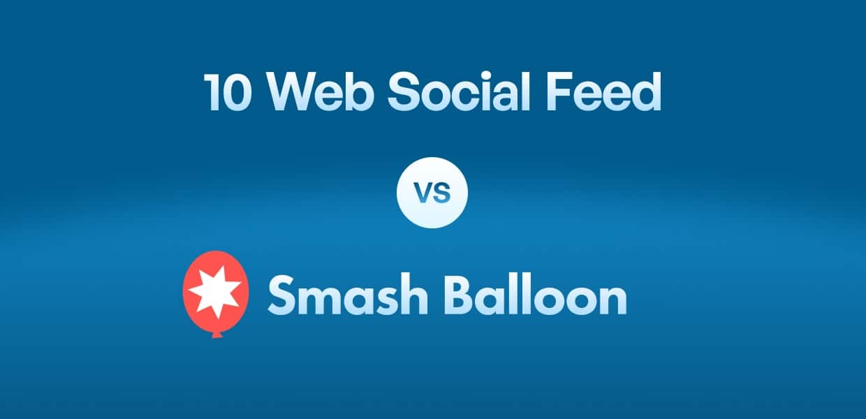 Fil de photos de 10web Social vs Smash Balloon