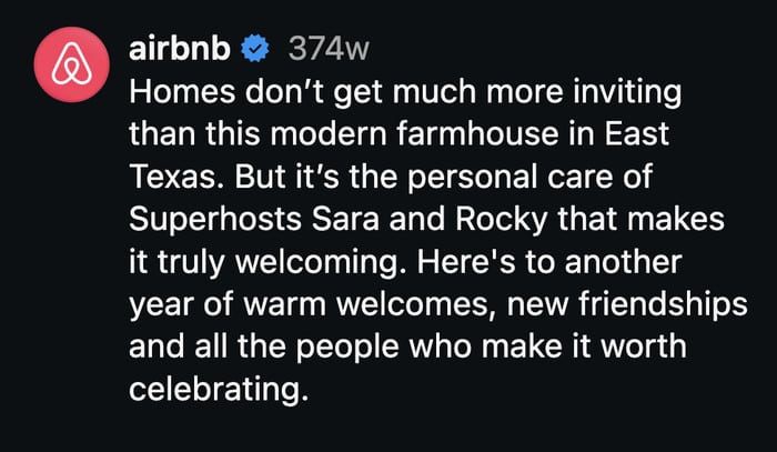 example of a storytelling caption on instagram