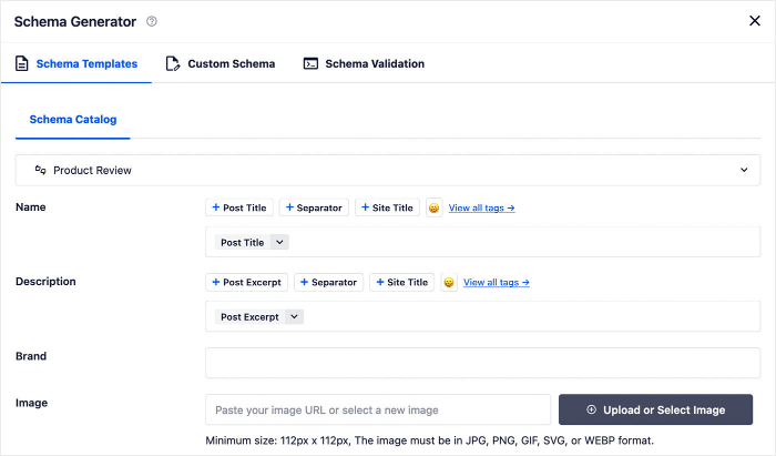 generate review schema using aioseo