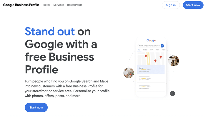 google business dashboard site