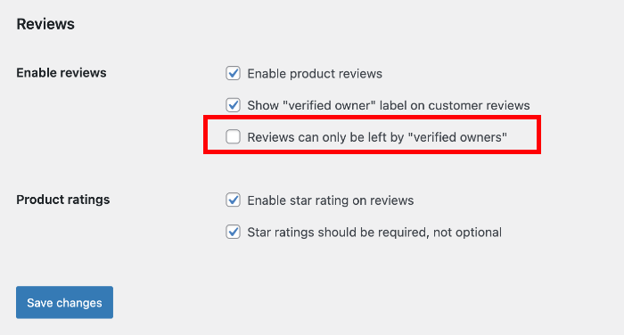 only verified owners for your woocommerce reviews